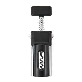 Winged Corkscrew with Chrome Plated Finish â€“ Soft Grip, Black, Dishwasher Safe, Durable Cast Construction