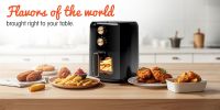 Air Fryer 4-in-1 with 4.5 QT Capacity, Air Fry, Roast, Reheat, Dehydrate, Air Crisp Technology with 400F for hot, crispy results in just minutes
