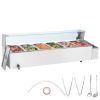VEVOR Commercial Electric Food Warmer Countertop Buffet 6*5Qt with Glass Shield