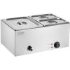 VEVOR Commercial Electric Food Warmer 3-Pan Countertop Buffet 17QT Bain Marie