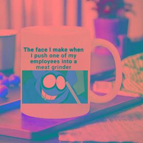 Ceramic Insulated Mug, Perfect for Hot & Cold Drinks, Reusable, Hand Wash Only, with Meat Grinder, for Gift,