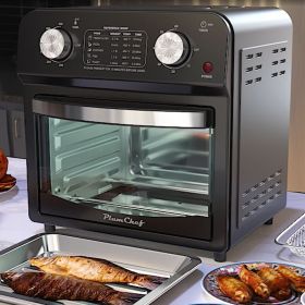 Plum Chef Air Fryer, 13QT Multifunctional Convection Toaster Oven Air Fryer Combo, 360Â° Hot Air Circulation for Healthy Oil-Free Cooking