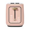 2 Slice Toaster with Touch-Activated Display, Rose by Drew Barrymore