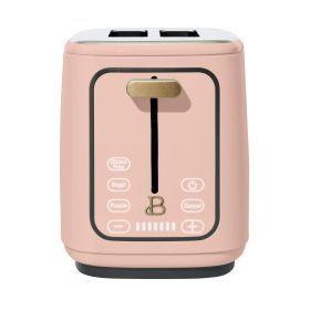 2 Slice Toaster with Touch-Activated Display, Rose by Drew Barrymore