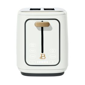 2 Slice Toaster with Touch-Activated Display, White Icing by Drew Barrymore