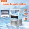VEVOR 110V Commercial Ice Maker 80-90LBS/24H with 24LBS Bin, Full Heavy Duty Stainless Steel Construction, Automatic Operation