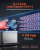 VEVOR Commercial Slushy Machine, 3LX2 Tank Slush Drink Maker, 340W Frozen Drink Machine with Temperature Preservation