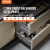 VEVOR 10 Pairs of 20 Inch Drawer Slides Side Mount Rails, Heavy Duty Full Extension Steel Track