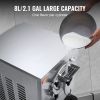 VEVOR Commercial Ice Cream Machine, 20-25L/H Yield, 2400W 1-Flavor Hard Serve Ice Cream Maker, 8L Stainless Steel Cylinder