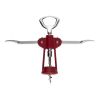 Wing Corkscrew with Built-In Bottle Opener â€“ Red, Compact & Durable Design, Fits Various Bottles