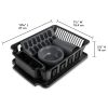 12-Piece Kitchen Set â€“ Sink Set, Bowls, Tumblers & Ice Cube Trays, BPA-Free, Black