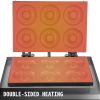 VEVOR 110V Commercial Waffle Donut Machine 6 Holes Double-Sided Heating 50-300Â°C, Electric Doughnut Maker 1550W