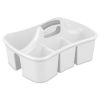 (3 pack) Divided Ultraâ„¢ Caddy, Easy Carry, Handy Plastic Utility Storage, White