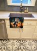 Akita Puppy Halloween Kitchen Towel Dish Cloths Guest Hand Towel Decorative Bathroom Towel for Face,Tea, Dishcloth, Kitchen and Bath