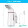 700W Garments Steamer Portable Handheld Steamer Travel Electric Steamer for Garments Clothing Wrinkles Remover 30S Heat Up 150ML Water Tank