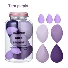 7Pcs Makeup Sponge Set Face Beauty Cosmetic Powder Puff for Foundation Cream Concealer Make Up Blender Tools Sponge ÐºÐ¾ÑÐ¼ÐµÑ‚Ð¸ÐºÐ° (Color: Taro purple)