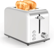 W1134P237563 White multi-earth oven 2 piece toaster 1.5-inch ultra wide slot 6 Browning settings and 3 features (thaw / reheat / cancel) SUS304