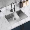 Aqucubic handmade 304 kitchen Sink Undermount Kitchen Sink with Basket Strainer