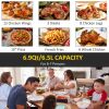 Air Fryer, 1700W 6.9 Quart Air Fryers Oven with Digital Display, 360Â° Air Circulation, Adjustable Temperature