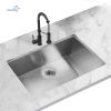 Aqucubic handmade 304 kitchen Sink Undermount Kitchen Sink with Basket Strainer