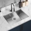 Aqucubic handmade 304 kitchen Sink Undermount Kitchen Sink with Basket Strainer