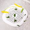 1pc Square Drain Hair Catcher, Hair Filter With Suction Cup, Sink Anti-Clog Filters, Tub Shower Floor Drain Plugs, Easy To Install, Suit For Bathroom