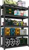 5-layer living room storage rack unit, 72" adjustable storage rack, 2000LBS metal storage rack for home use, suitable for kitchen, living room