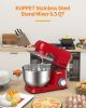 Stand Mixer,Stainless Steel Mixer 6.5-QT, kitchen Mixer 6-Speeds Tilt-Head Food Mixer with Dough Hook, Wire Whip & Flat Beater